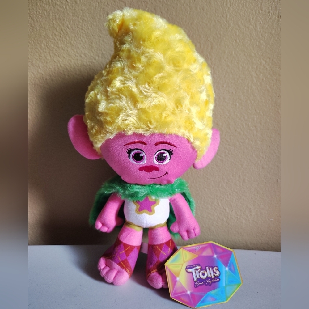 Toy Factory NWT Trolls Band Together 13" Viva Plush Toy Doll-Dreamworks Giftable